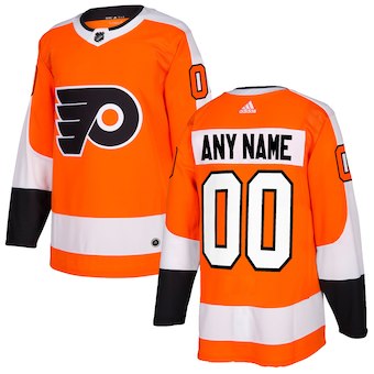 NHL Men adidas Philadelphia Flyers Orange Authentic Customized Jersey